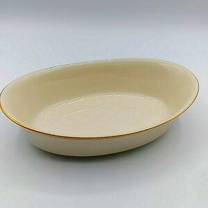 COPY- Lenox Eternal Open Medium Vegetable Bowl. Pattern From 1965. 24K trim